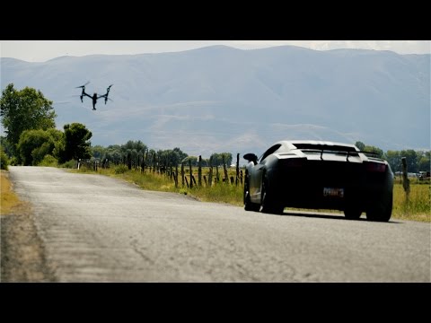Drone vs. Lamborghini Drag Race