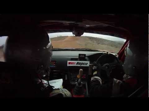 SS5 - Alan Roe / Ray Farrell - Nissan S14 Silvia rally onboard - 2012 Scouts Rally SA