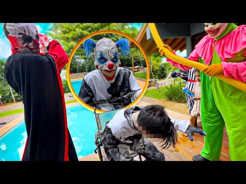 CAPTURAMOS O PALHAÇO MALIGNO 😱🤡 * tiramos a máscara dele *