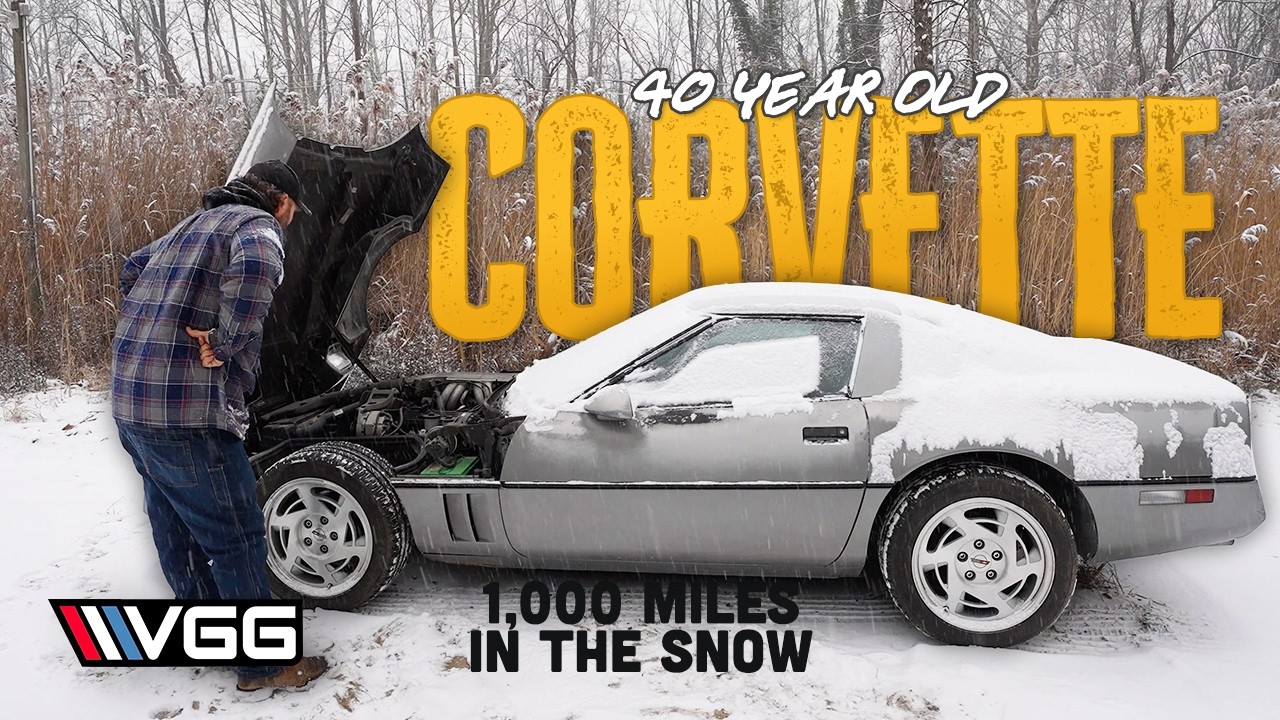 I Drove 1,000 Miles In Snow With A 40 Year Old Corvette - White House, Biltmore, And MORE!
