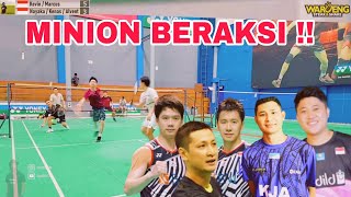 Download lagu KEVIN / MARCUS DIGEMPUR KETIKA LATIHAN LAWAN RAJA TARKAM KENAS, NAYAKA DAN ALVENT. Full Power Smash mp3