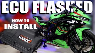 Ninja ZX4RR ECU flash, Check engine light fixed and ECU Install