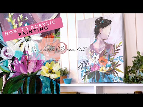 Women and Flowers How to Paint 2.5 Minutes