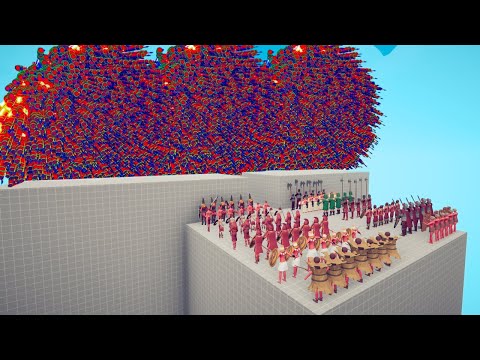 100x MELEE SOLDIERS WITH EVERY FACTION vs EVERY GOD in CORRIDOR - Totally Accurate Battle Simulator