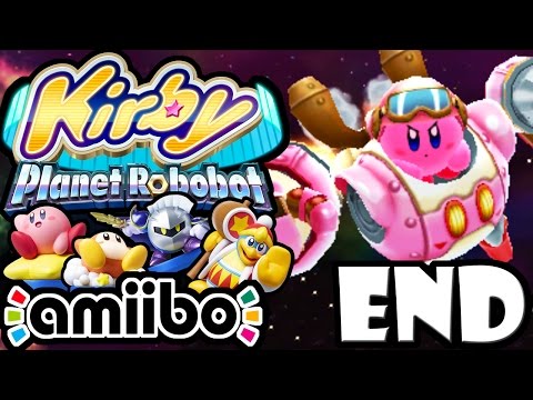 Kirby Planet Robobot END - 3DS Gameplay Walkthrough - Final Boss: Star Dream Ending - UFO amiibo