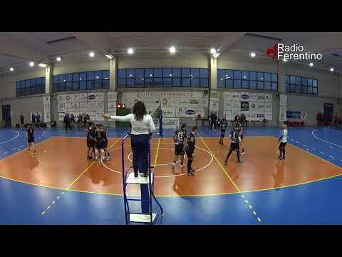 IL 1 SET DELL'INCONTRO TRA IL VOLLEY FERENTINO E LA PALLAVOLO ALBANO ALBALONGA