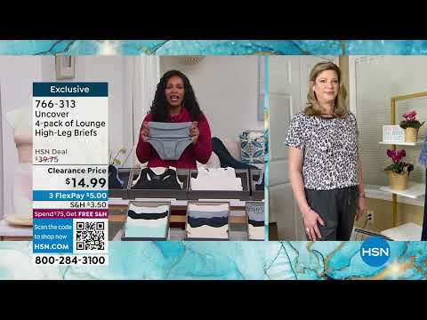 Uncover 4pack of Lounge HighLeg Briefs