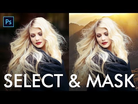 How to Extract Hair with Select and Mask in Photoshop - Urdu / Hindi
