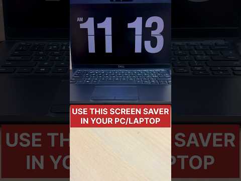How to set clock screensaver on PC/Laptop #shorts #pctips