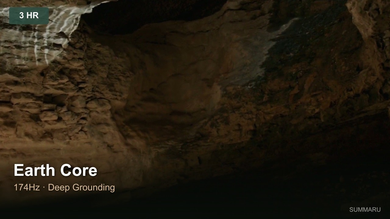 Earth Core | 3 Hour Healing Music | 174Hz Grounding & Body Reset