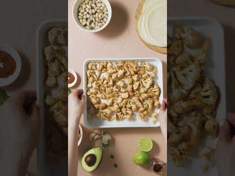 Cauliflower and avocado cashew cream tacos
