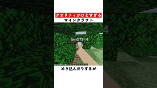 クオリティがひどすぎるマインクラフト