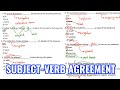 Subject Verb Agreement Practice | Exam Reviewer