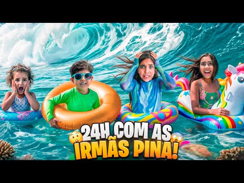 🌊 24 HOURS AT THE BEACH WITH THE PINA SISTERS 🛟. WILL WE SURVIVE THE DAY?