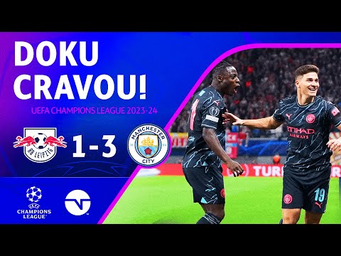Gols e lances de RB Leipzig x Manchester City