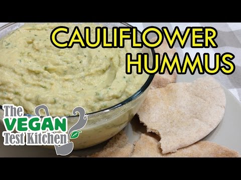 Lower-Fat Cauliflower Hummus Recipe | The Vegan Test Kitchen