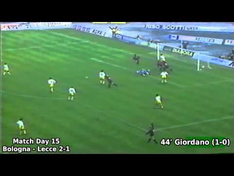 Serie A 1989-1990, day 15: Bologna - Lecce 2-1 (Giordano goal)