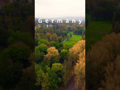 Goethe Gartenhaus im Park em Weimar Alemanha Drone Aerial View & Atmos Sound #travelvideo #dronevideo