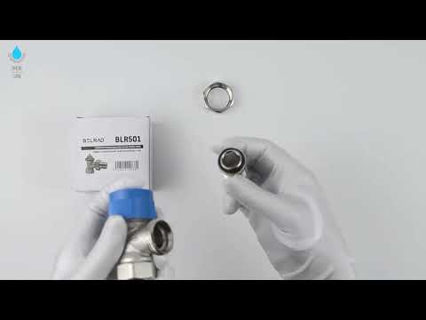 Thermostatventil Vorlaufverschraubung 1/2" Zoll Eck Ventil für Heizkörper BLR501 video