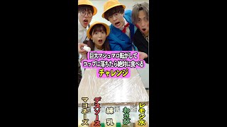 【ほぼ地獄】小学生が巨大マシュマロ転がしてコップに落ちたら絶対に食べなきゃいけない地獄ゲームやってみたら面白すぎたwww #Shorts
