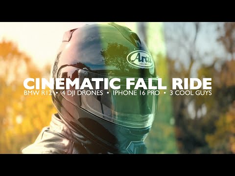 Thumbnail for Cinematic Fall Ride 🍂 | BMW R12 Motorcycle Journey | DJI Drones & iPhone Cinematic Test by Motorcycle, BMW