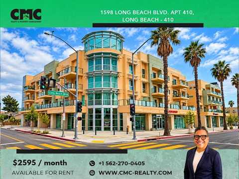 Modern Top-Floor Corner 1-Bedroom Condo in Long Beach – Available Furnished or Unfurnished property video