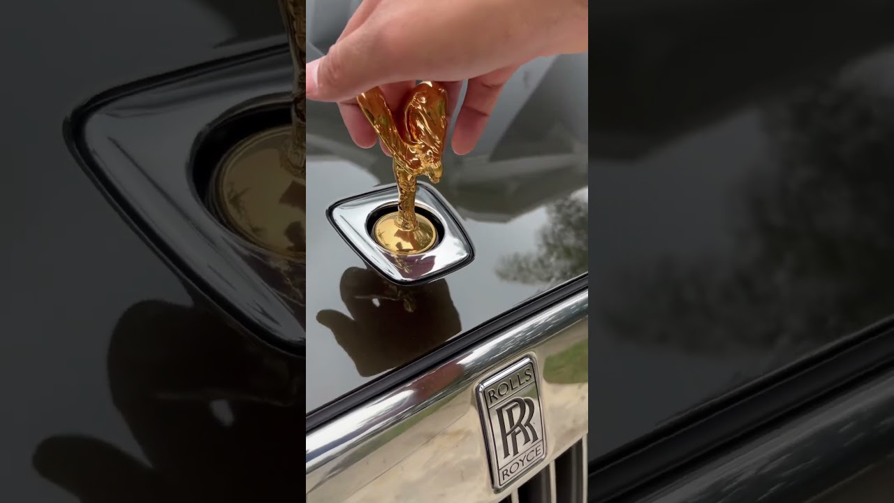 Rolls Royce anti theft mechanism. (Btw it’s real gold)
