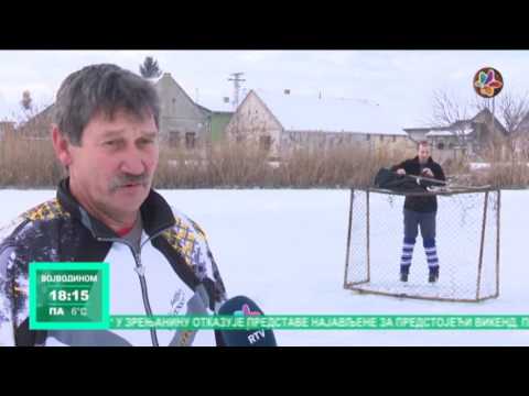 Ruski Krstur: Hokej na ledu na ribnjaku