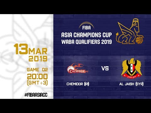 Chemidor (IRI) v Al Jaish (SYR) - Full Game - FIBA Asia Champions Cup 2019 WABA Qualifiers