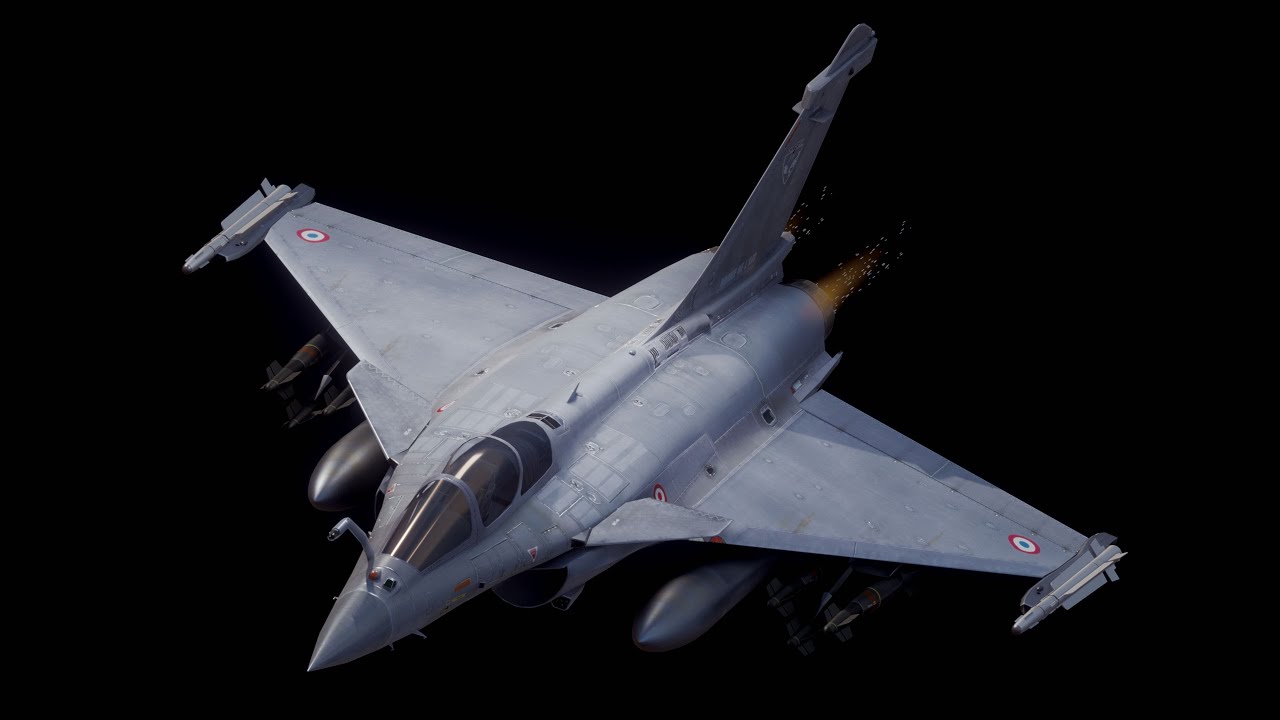 Cole&ccedil;&atilde;o Dassault Rafale - Rigged de alta resolu&ccedil;&atilde;o com Cockpit Modelo 3D