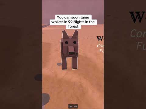 You can soon tame wolves in 99 nights in the Forest