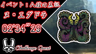 【MHWs / PS5】イベント：八種の黒詛  ヌ・エグドラ  双剣ソロ  02'34"29 / Challenge Quest Nu Udar Dual Blades solo