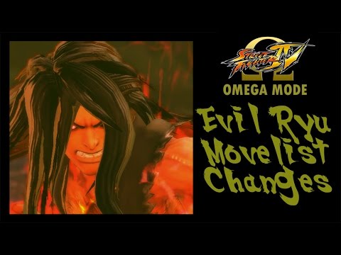 USFIV: Omega Mode - Evil Ryu Move List Changes