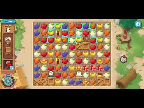 We Bare Bears Match3 Repairs Level 116 - No Boosters