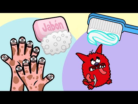 Cómo lavarse las manos y cepillarse los dientes - Canciones infantiles de hábitos saludables