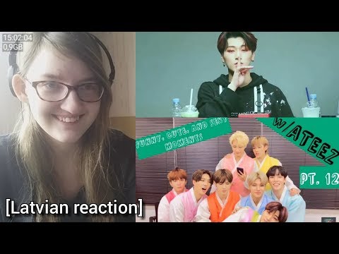 I love san Reakcija uz Funny, Cute and Sexy Moments w/ ATEEZ pt. 12 / Kpop | PowerPlus [Latvija]