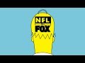The Simpsons Homer Bart Visiting NFL On FOX 1995
