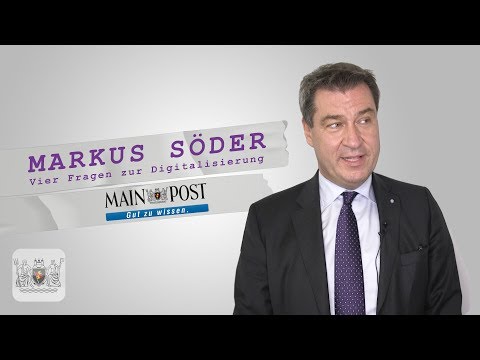 Markus Söder / Vier Fragen zur Digitalisierung in Bayern