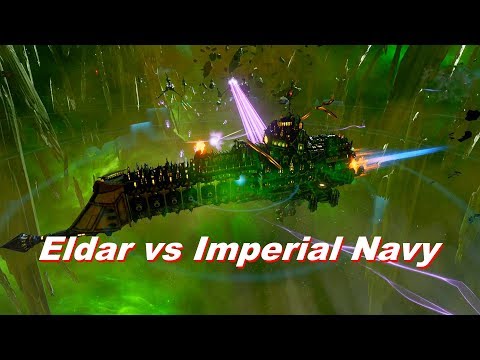 Eldar vs Imperial Navy! Rank 101, Heroic Difficulty, 1500 Points - Battlefleet Gothic Armada