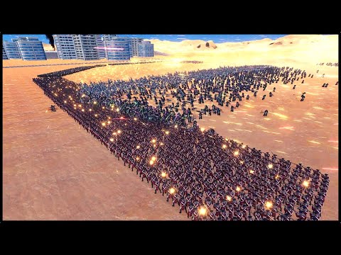 LASER KNIGHTS AND SOUL TYRANTS VS 12.500 SOLDIERS EVERY UNIT | Ultimate Epic Battle Simulator (UEBS)
