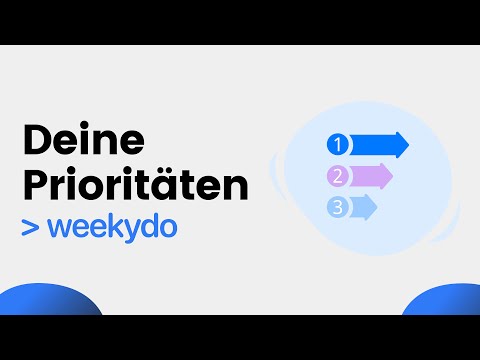 Deine Prioritäten – Tutorial Teil 3 | weekydo