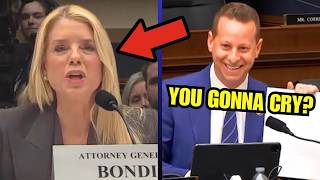 Pam Bondi NEAR TEARS when MOCKED TO HER FACE