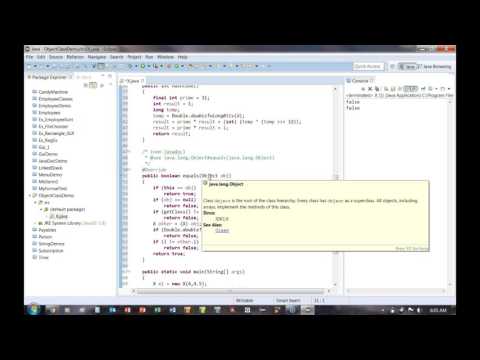 Overriding the Object equals method