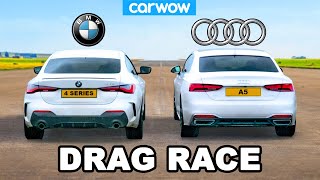 BMW 4 Series vs Audi A5 - DRAG RACE