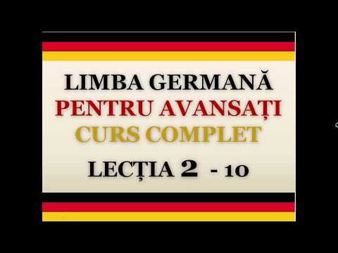 Invata germana | rapid si usor | Nivel B1 - B2 | LECTIA 2