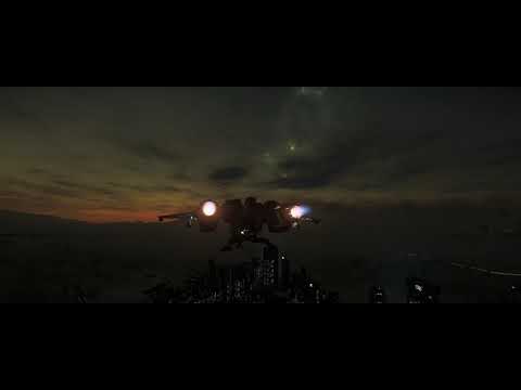 Star Citizen 3.8.0 PTU Chilling at Microtech by night