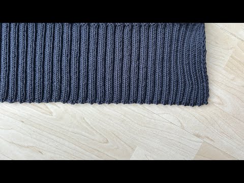 Casting off with a trick - cast off rib pattern straight