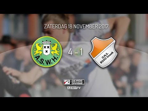 Samenvatting ASWH - ONS Sneek 4-1 (18-11-2017)