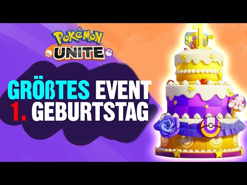 1. GEBURTSTAG 🍰 GRATIS Pokemon, NEUER Modus und GROßES UPDATE | Pokemon Unite Deutsch