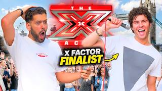 This ITALIAN Guy Asked to Sing With Me... Turned Out To Be an X FACTOR Finalist